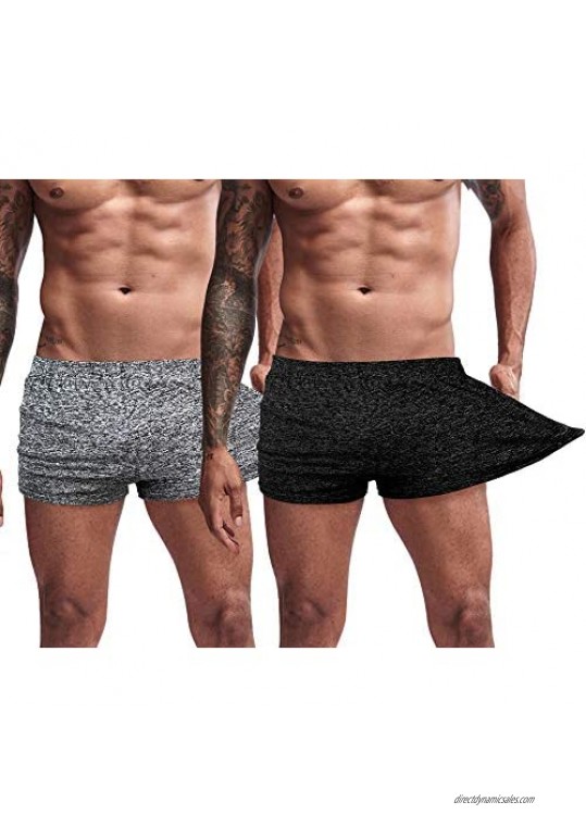 Muscle Cmdr Men's Bodybuilding Shorts 3 Inch Athletics Quick Dry Casual Shorts