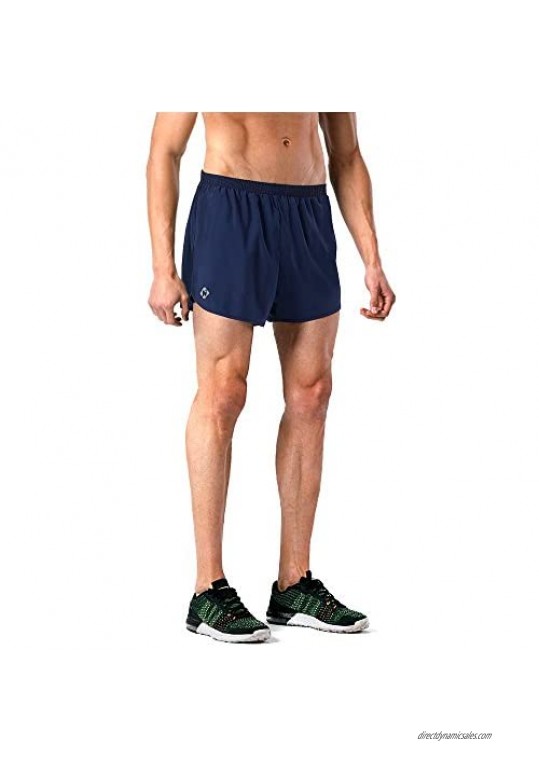 Naviskin Men's 3 Inch Running Shorts Lightweight Quick Dry Gym Athletic Shorts