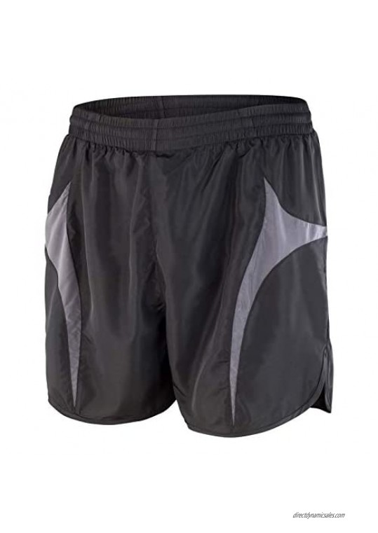 SNOW DREAMS Running Shorts for Men Active Workout Gym 5" Shorts Lightweight with Reflective Stripes