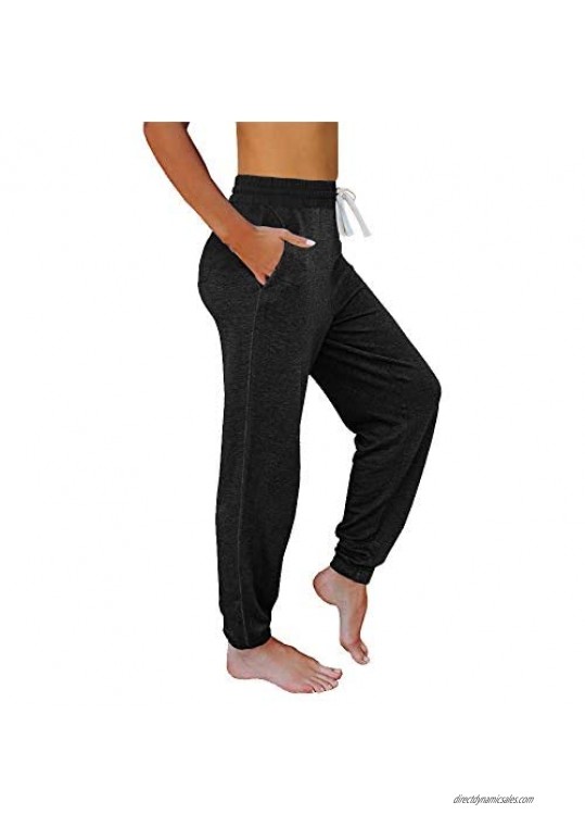 AUTOMET Womens Sweatpants Comfy Drawstring Athletic Lounge Yoga Pants Workout Joggers Pants with Pockets