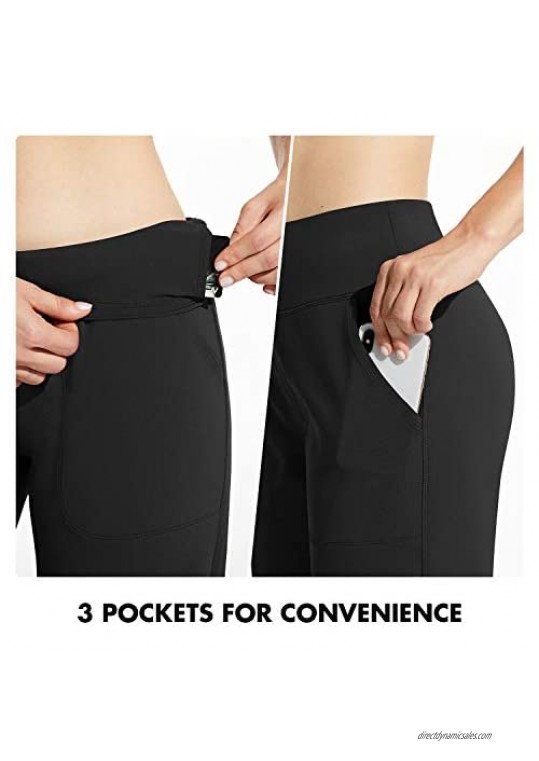 BALEAF Loose Fit Capris Yoga Bootleg Pants Active Crop Casual for Women Lounge Pocketed Walking Pants