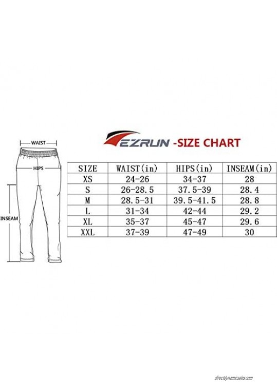 EZRUN Women's Joggers Pants Light Weight Quick Dry Water Resistant Athletic Hiking Pants with Zipper Pockets