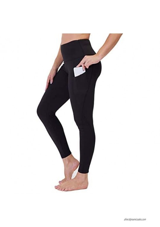 Gayhay High Waist Yoga Pants with Pockets for Women - Soft Tummy Control 4 Way Stretch Capri Leggings for Workout Running