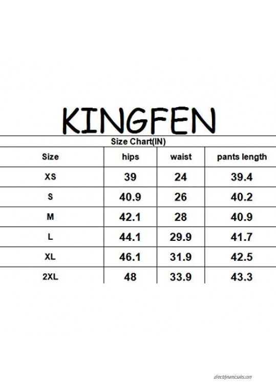 KINGFEN Women's Athletic Joggers Quick Dry Running Hiking Workout Pants with Zipper Pockets