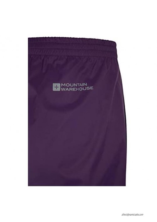 Mountain Warehouse Pakka Womens Waterproof Rain Over Pants - Packaway Bag