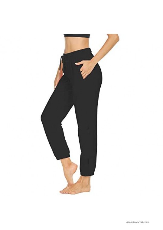 Sarin Mathews Womens Sweatpants Loose Workout Running Joggers Drawstring Comfy Lounge Pants with Pockets