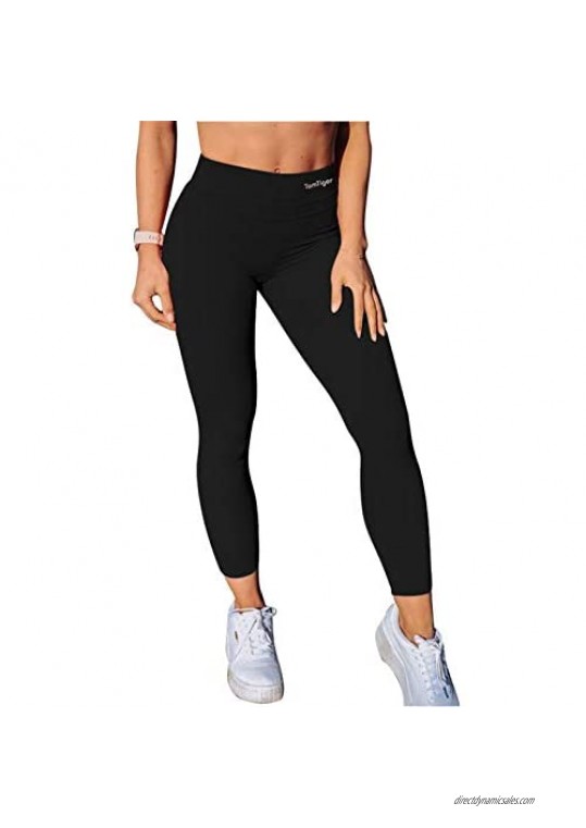 TomTiger Women's Yoga Pants High Waisted Workout Yoga Leggings for Women Butt Lifting Tummy Control Booty Tights