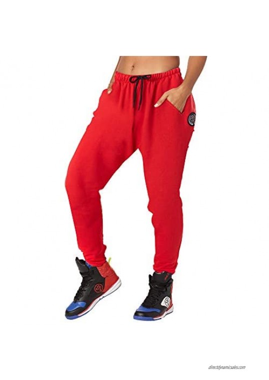 Zumba Breathable Activewear Dance Sweatpants Loose Fit Workout Pants for Women Really Red-y 0 M