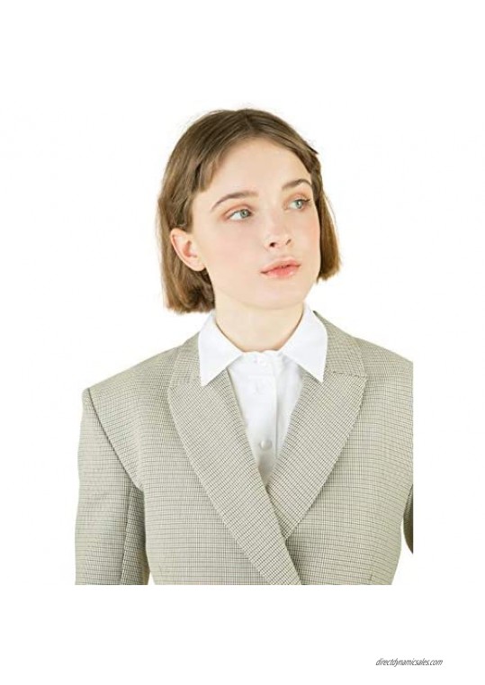 MOOZI Fake Collar Detachable Collar Insert Attachment Faux Collar Shirt False Collar