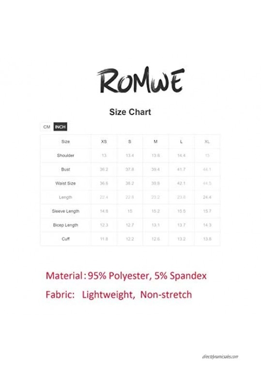 Romwe Women's Casual Puff Short Sleeve Frill Trim Mock Neck Solid Blouse Tops