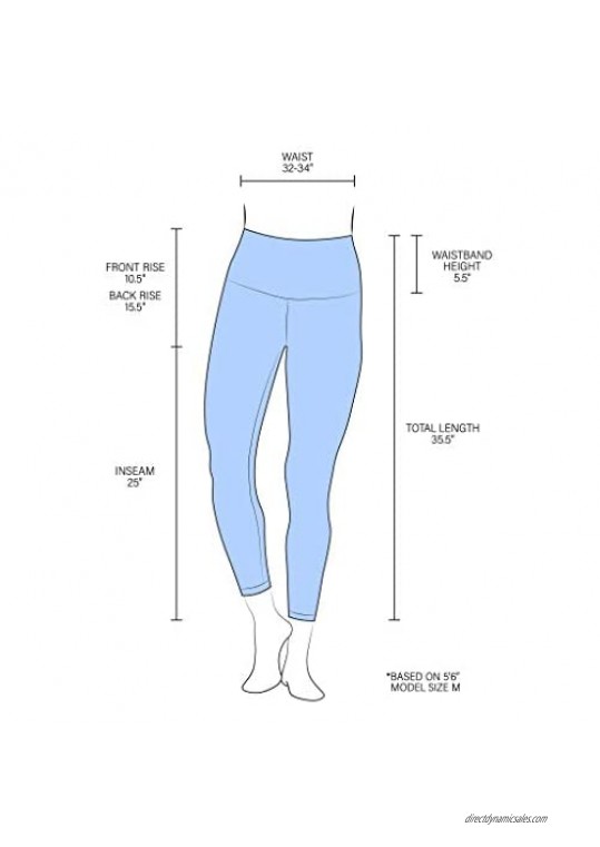 90 Degree By Reflex Womens High Waist Ankle Length Wonderflex Leggings with Super Wide Waistband
