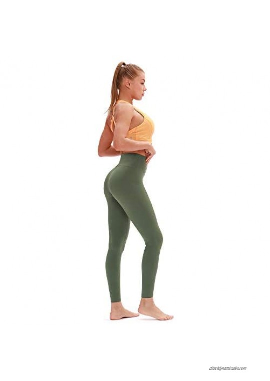 icyzone High Waisted Yoga Leggings for Women Athletic Workout Pants Gym Running Tights