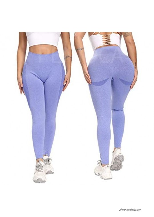 Scrunch Butt Lifting Seamless Leggings for Women High Waist Tummy Control Vital Yoga Pants Gym Workout Running Tights
