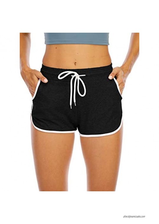 ZileZile Women's Fashion Soft Casual Joggers Yoga Workout Shorts Hot Pants with Pockets