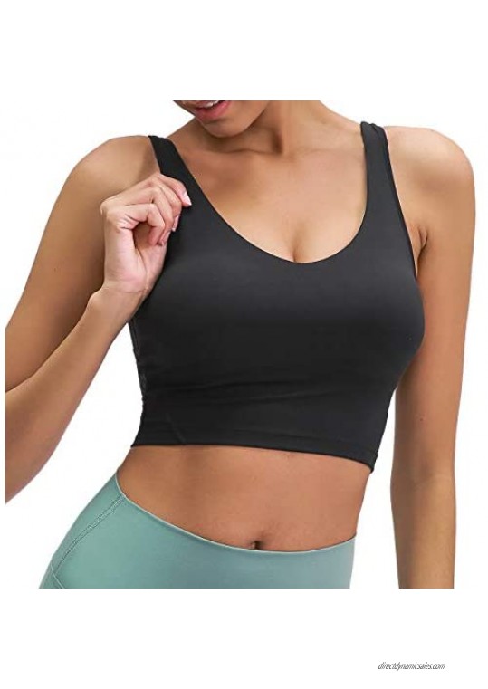 Becfort Women's Sports Bra Underwear Yoga wear Crop Tank Tops Gym Fitness wear Sleeveless Running Vest Shirts Activewear