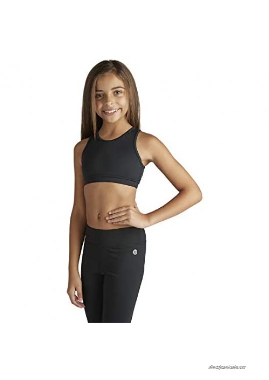 Cheer! Gym Yoga Liakada Girls Ascent Stylish & Supportive Sports Bra with Wide Shoulder Straps Dance