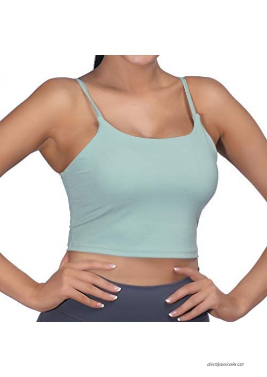 LVU Women's Sports Bras Workout Tank Tops - Sports Bra Running Fitness Yoga Camisole Crop Top