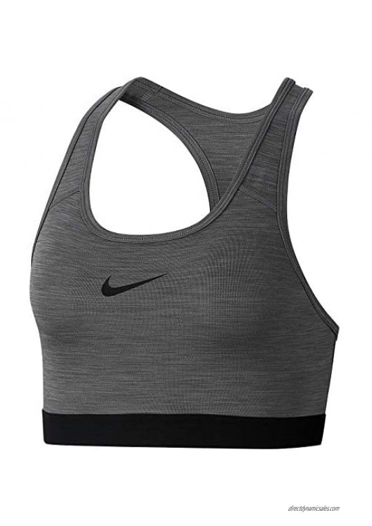 Nike Women's Swoosh Sports Bra Size Large  Smoke Gray Heather