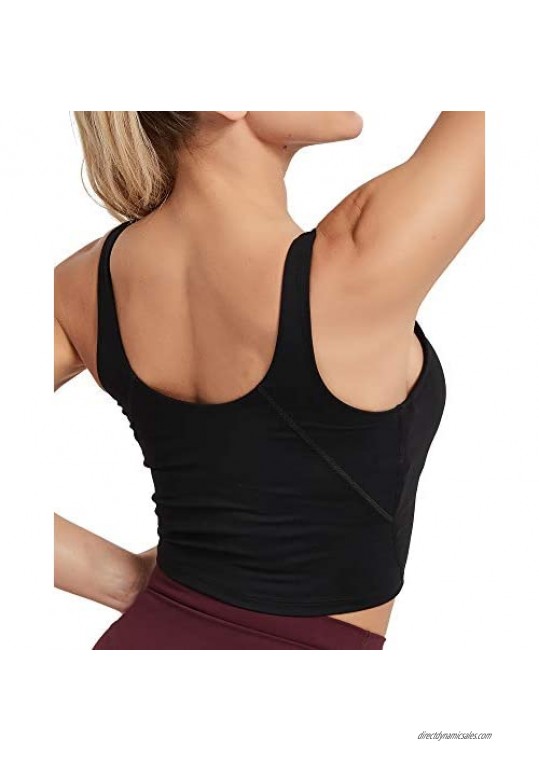STELLE Women's Yoga Bra Padded Sports Top for Workout Fitness Running