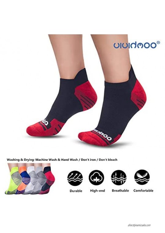Compression Athletic Ankle Socks Women-Men Running Cycling Hiking Sports No-Show Athletic Cushioned Crew