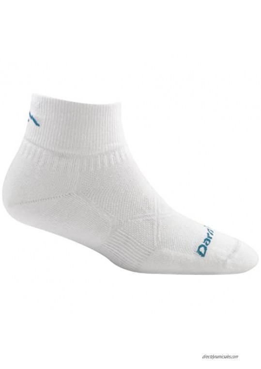 Darn Tough Women's Merino Wool Vertex 1/4 Ultra-Light Socks White Small