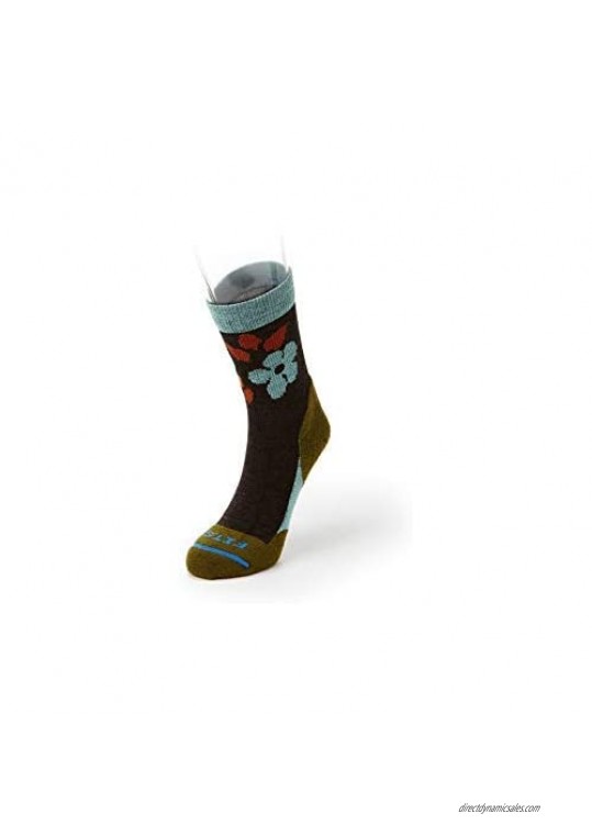 FITS Light Hiker Mini-Crew Socks  Natural/Classic Blue  XL