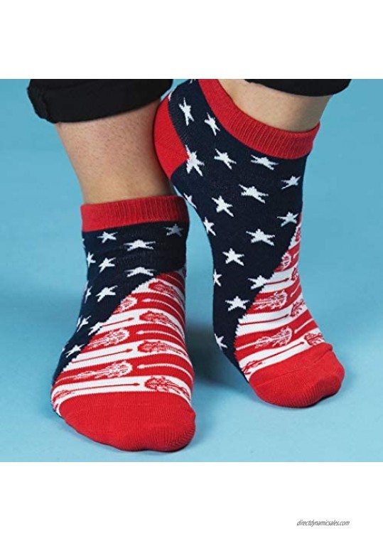 Girls Lacrosse Athletic Ankle Socks | Low Cut | Various Designs