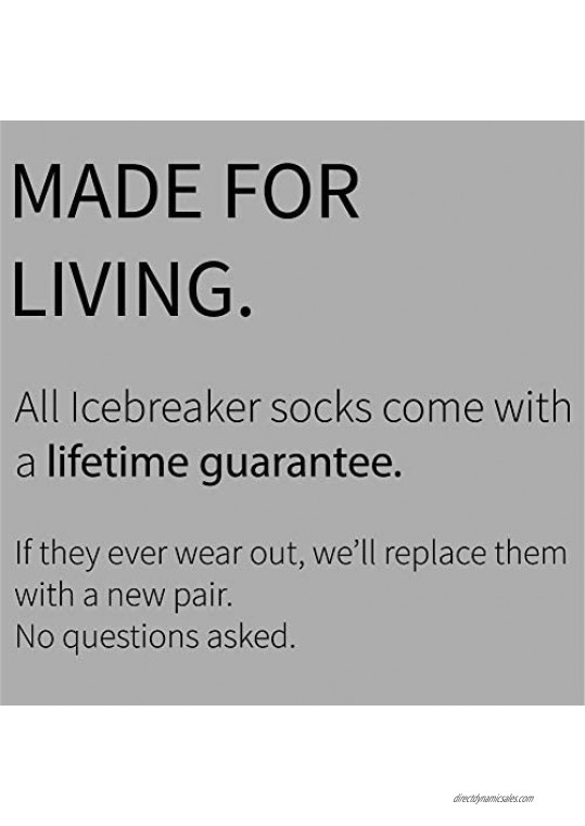 Icebreaker Women's Hike Liner Ultralight Cushion Merino Wool Crew Sock