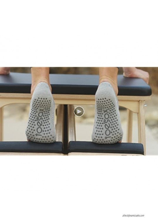 ToeSox Grip Pilates Barre Socks – Non Slip Elle Full Toe for Yoga & Ballet