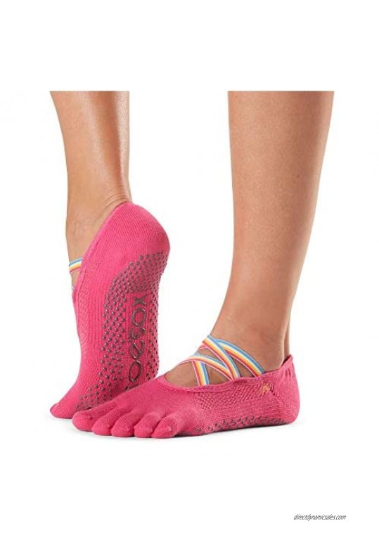 ToeSox Grip Pilates Barre Socks – Non Slip Elle Full Toe for Yoga & Ballet