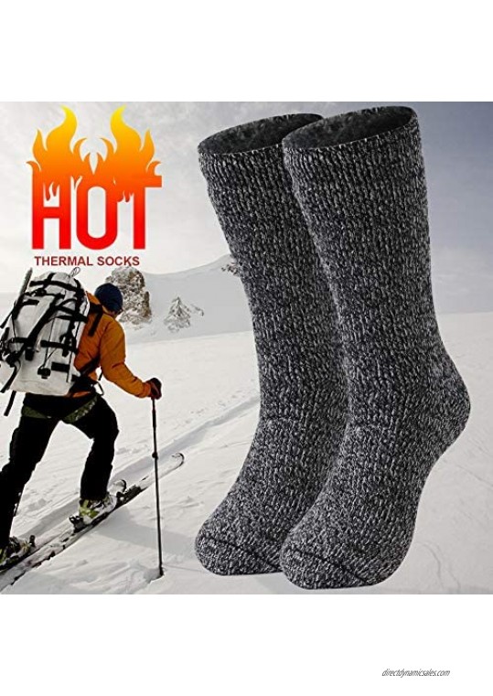 Warm Thermal Socks Three street Unisex Winter Fur Lined Boot Thick Insulated Heated Socks For Cold Weather