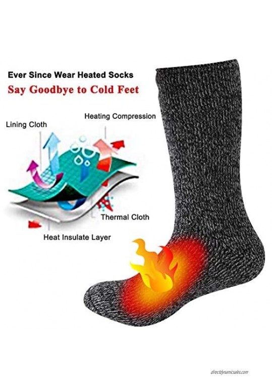Warm Thermal Socks Three street Unisex Winter Fur Lined Boot Thick Insulated Heated Socks For Cold Weather