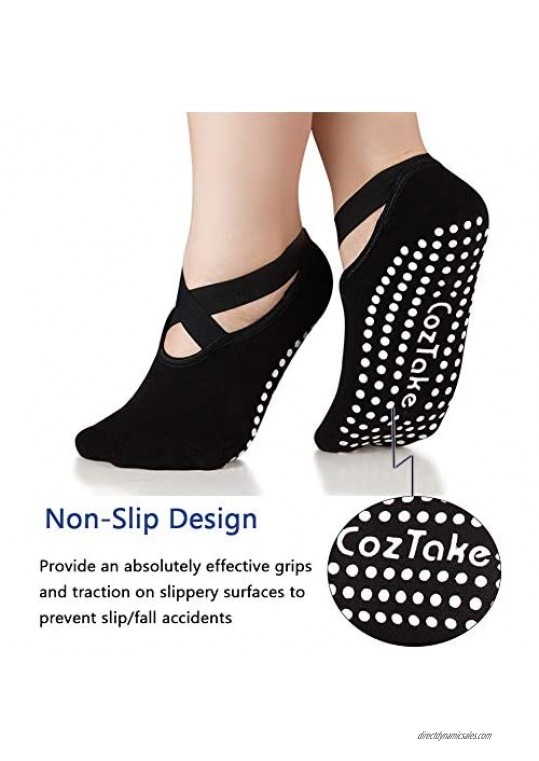 Yoga Socks Non Slip for Women Pilates Socks With Grips Barre Socks Ballet Dance