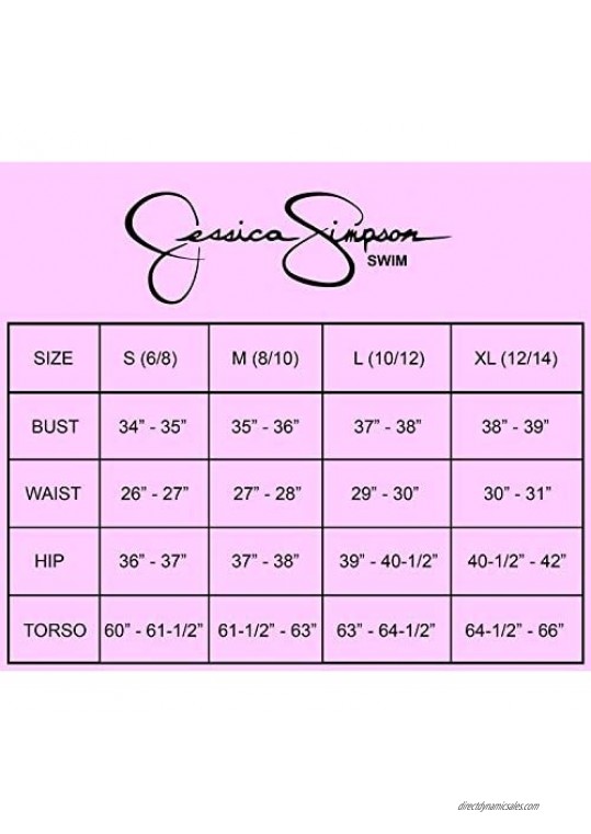 Jessica Simpson Women's Mix & Match Palm Print Swimsuit Separates (Top & Bottom)