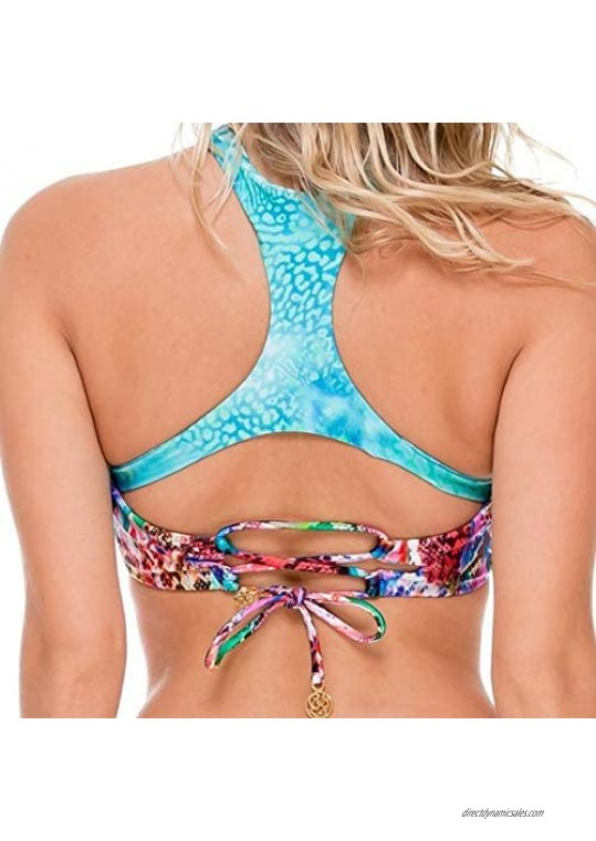 Luli Fama Women's Gorgeous Chaos Twisted Bandeau Bikini Top
