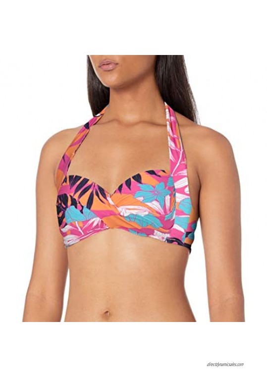 Seafolly Women's Twist Soft Cup Halter Top Swimsuit
