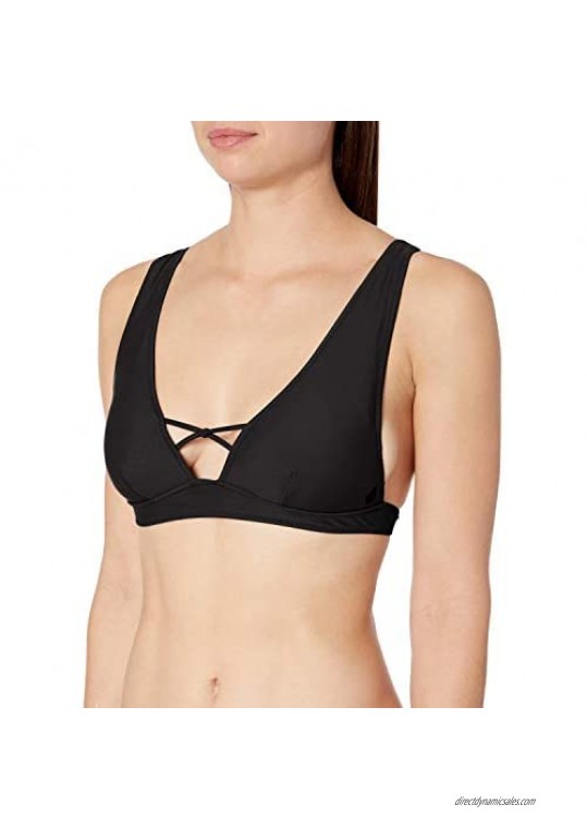 Volcom Women's Simply Solid Halter Bikini Top (Regular & Plus Size)