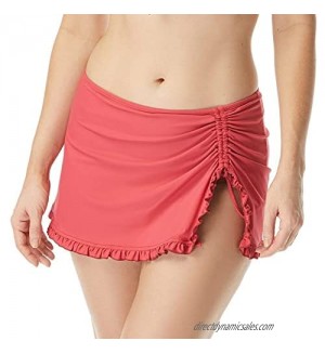 BEACH HOUSE Ruffled Side Tie Swim Skirt — Adjustable Side Tie Swimsuit with Bikini Bottoms  Tess
