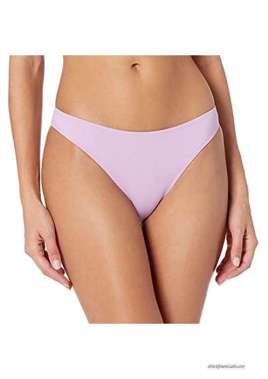 EIDON Women's Basic Solid Fuller Coverage Bikini Bottom Swimsuit