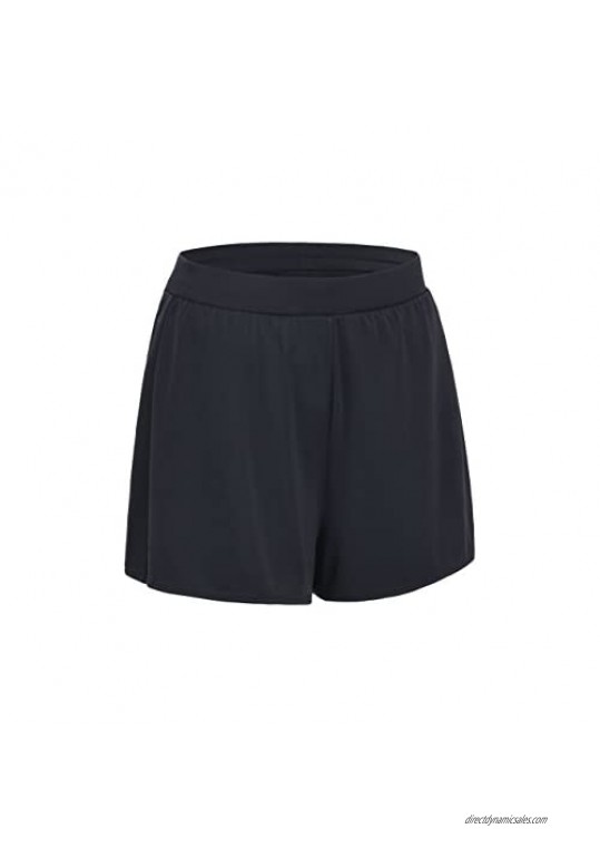 Hilor Women's Boy Leg Swim Bottom UPF 50+ Board Shorts Boyshorts Swim Shorts Tankini Bottom