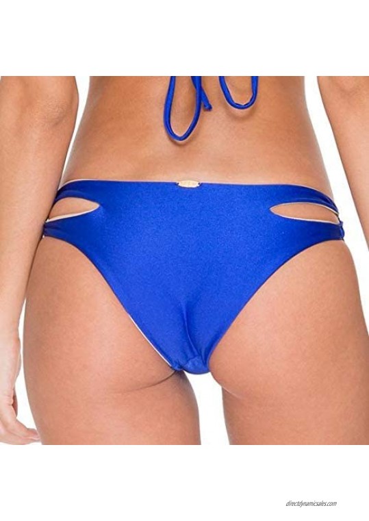 Luli Fama Women's Cosita Buena Zig-zag Open Side Moderate Bikini Bottom