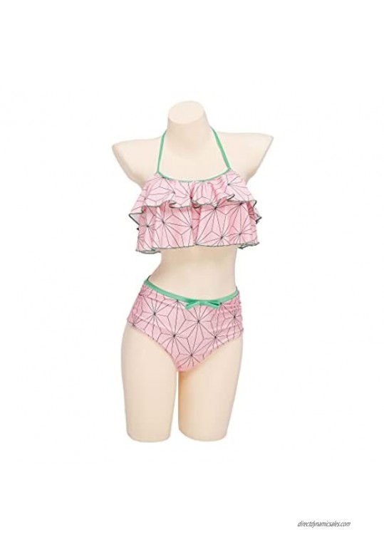 Haikyuu Womens Bikini Swimsuit Anime Style Bathing Suit Japanese Cartoon Swimwear