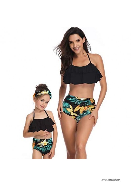 PURFEEL Couples Matching Swimsuit Family Matching Swimwears Dad and Me Matching Swiming Shorts
