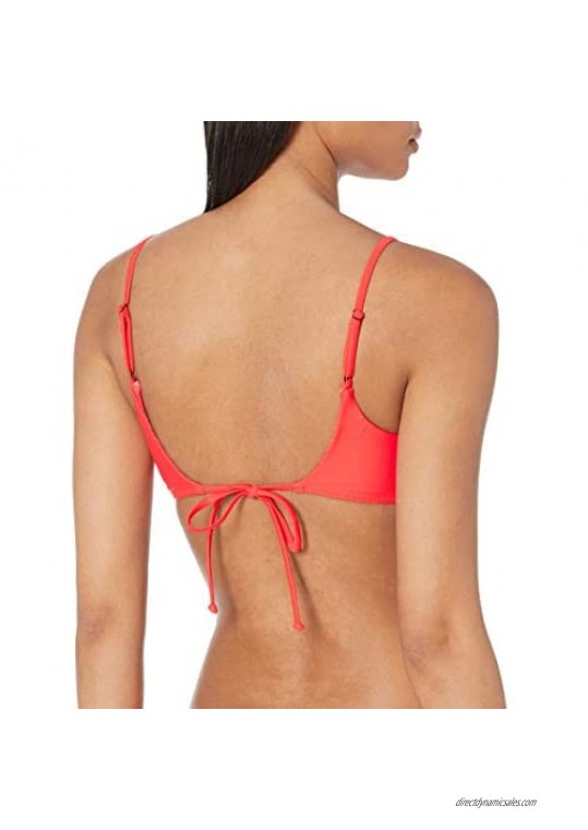 Volcom Women's Simply Solid Scoop Neck Bikini Top Neck Bikini Top