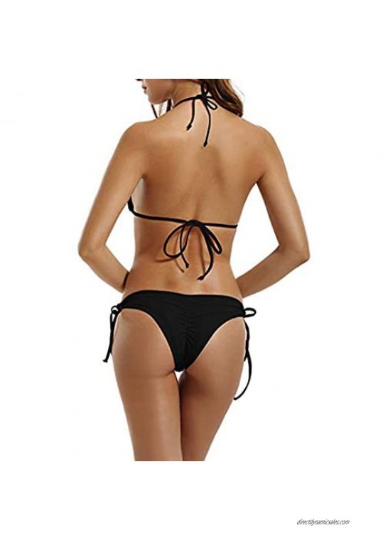 WOWINNER Summer Gift - Women Girls Sexy Push Up Low Waist Bikini Set Beachwear