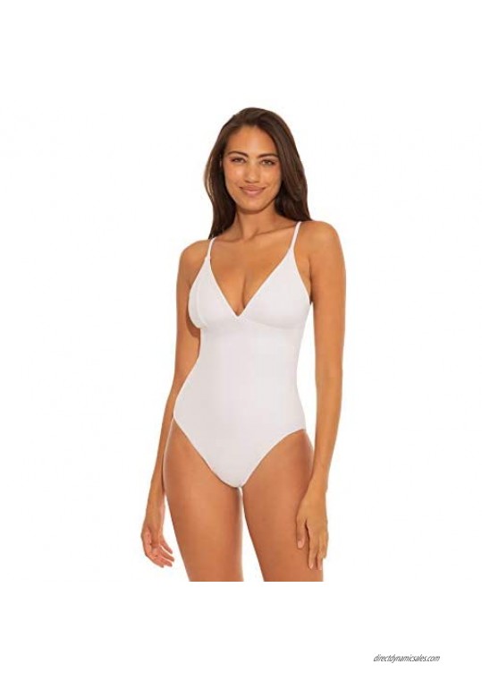 Becca by Rebecca Virtue Women's Abigail Textured One Piece Swimsuit