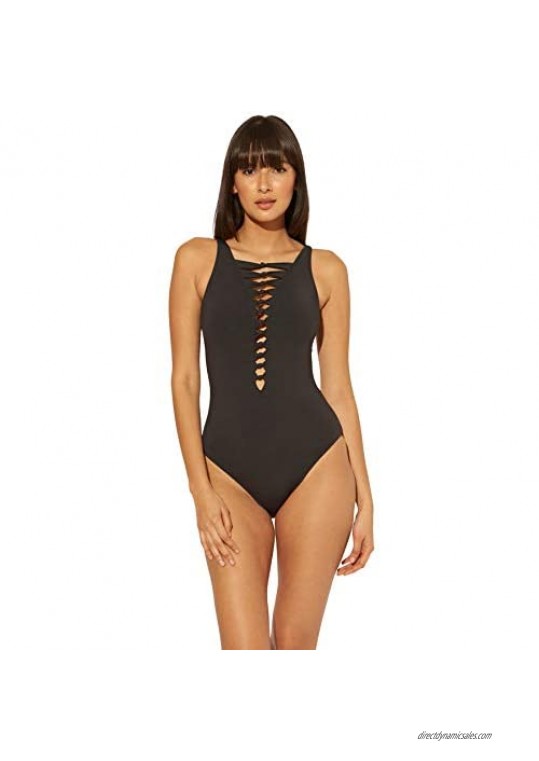 Bleu Rod Beattie Urban Goddess Knotted Front One-Piece with Removable Soft Cups