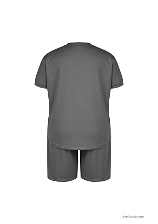 2021 Men's Summer Sports Suit Track Suits Set for Men 2 Piece Patchwork Sweatsuit Set