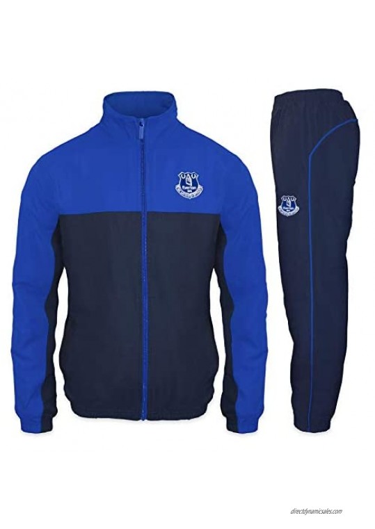 Everton FC Official Soccer Gift Mens Jacket & Pants Tracksuit Set