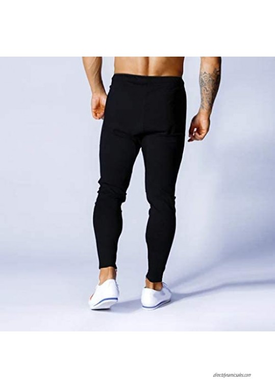 Forthery-Men Joggers Pants Gym Workout Track Pants Comfortable Slim Fit Tapered Sweatpants with Pockets